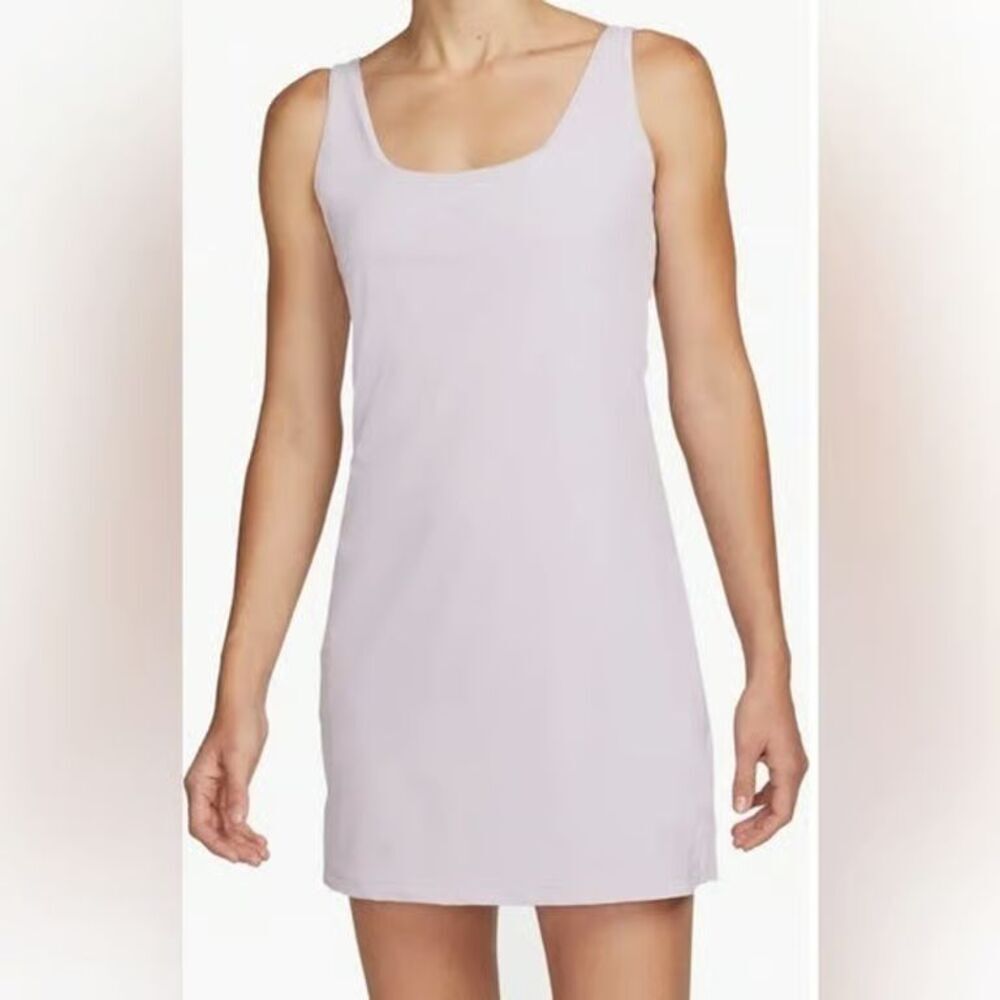 NWT~ Women's Nike Bliss Luxe Womens Training Dress Built In Shorts Lilac XL